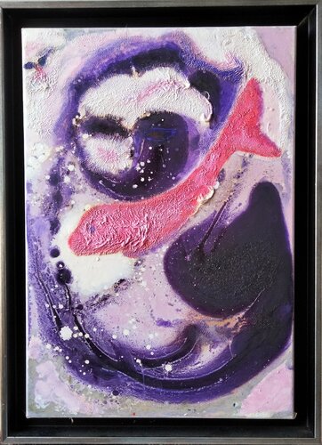 Fish woman di Sally Churcher, Pittura in vendita su Singulart