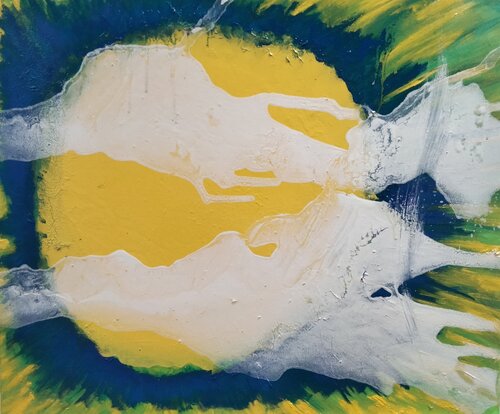 Blue sun by Sally Churcher, 絵画 for Sale on Singulart