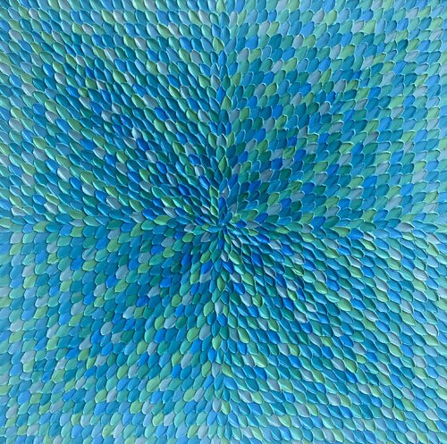 Turquoise dreams (day) di Guzaliya Xavier, Pittura in vendita su Singulart