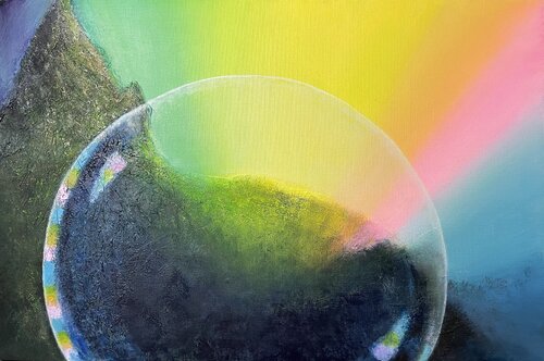 Still Holding di Mona Barbu, Pittura in vendita su Singulart