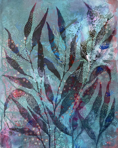 Beneath the Surface di Mona Barbu, Pittura in vendita su Singulart