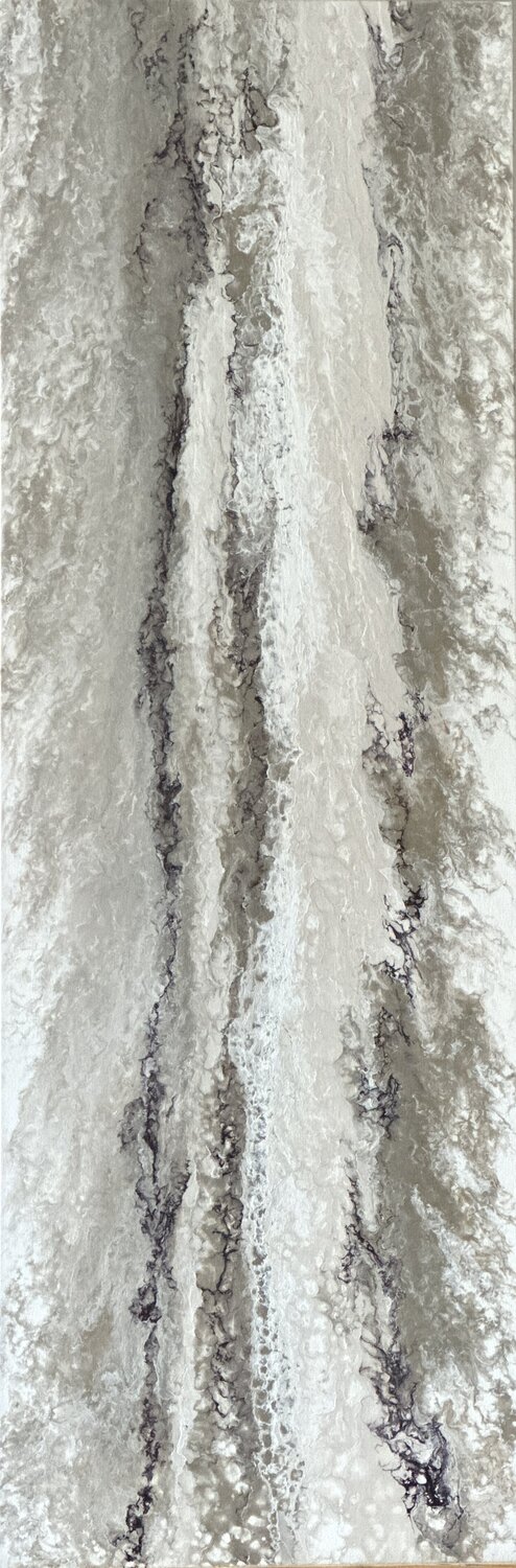 2 panel from Diptych "Lithic Drift" Kseniia Turik