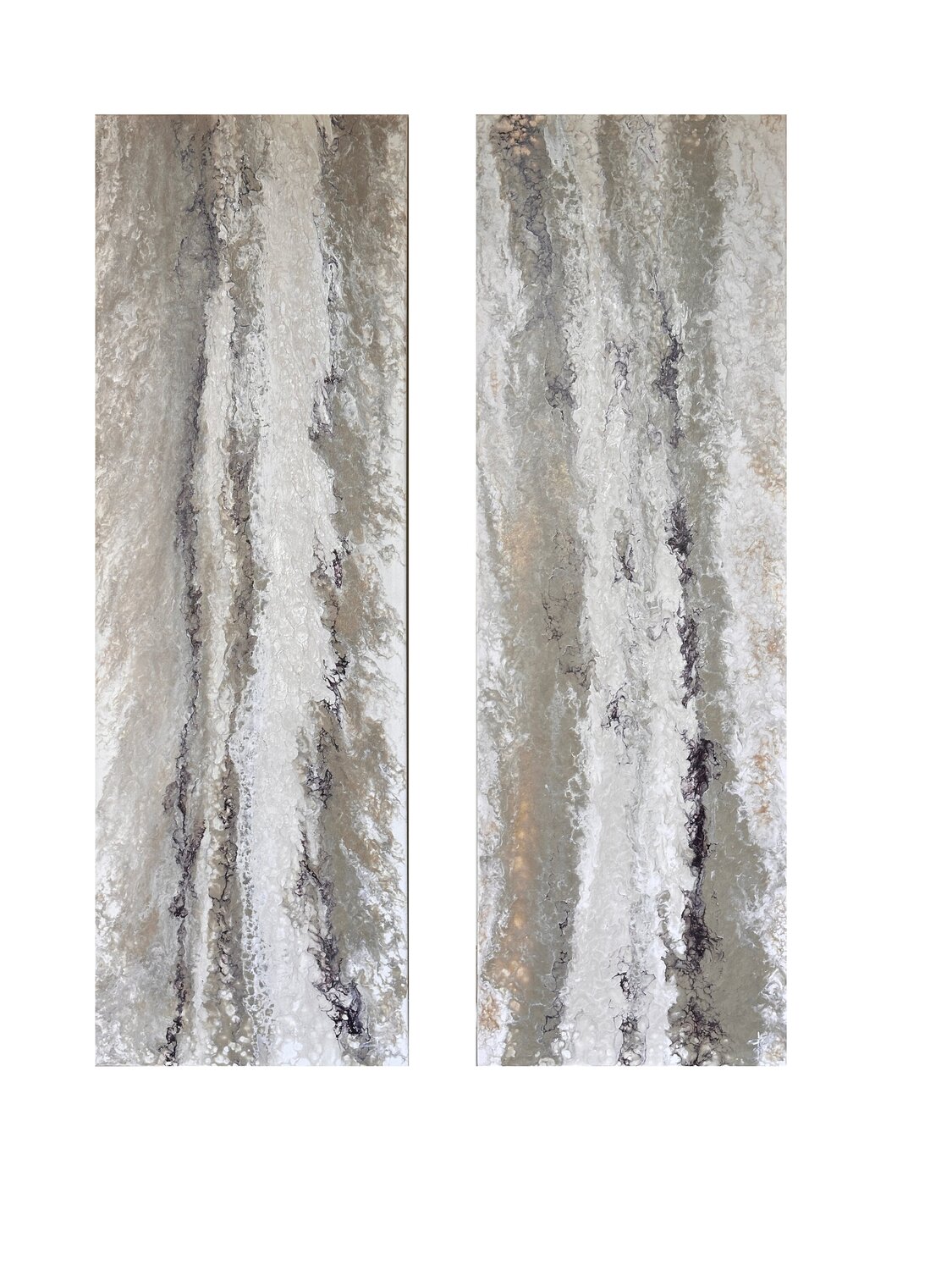 Diptych "Lithic Drift" Kseniia Turik