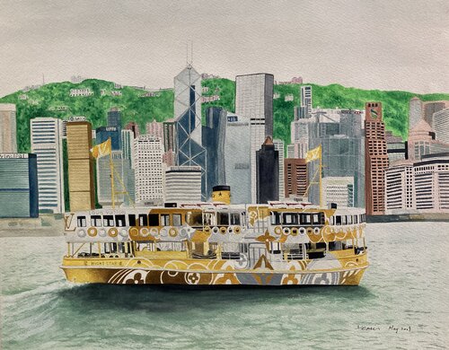 LV Star Ferry by Demi Ng, Work on Paper for Sale on Singulart