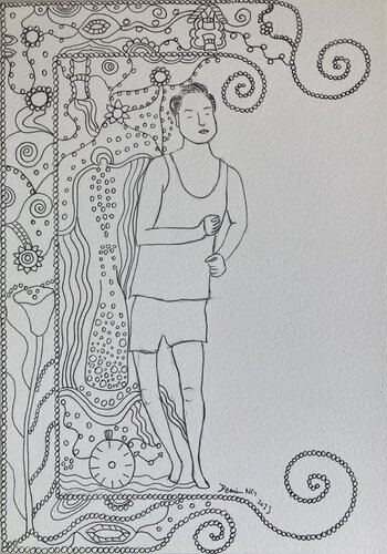 阿飛 di Demi Ng, Opera su carta in vendita su Singulart