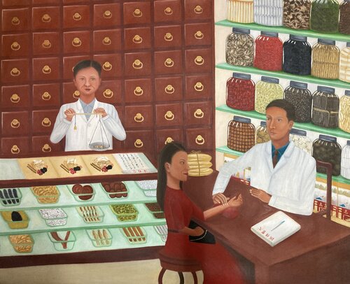 中醫 Traditional Chinese Medicine di Demi Ng, Pittura in vendita su Singulart