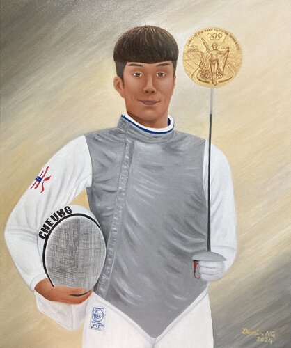 張家朗 Cheung Ka Long van Demi Ng, Schilderij te koop op Singulart