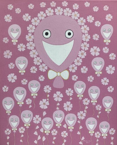 Smile Cherry Blossoms von Demi Ng, Malerei kaufen auf Singulart