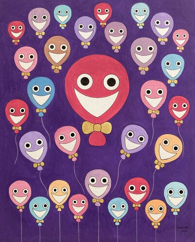 Smile Red von Demi Ng, Malerei kaufen auf Singulart
