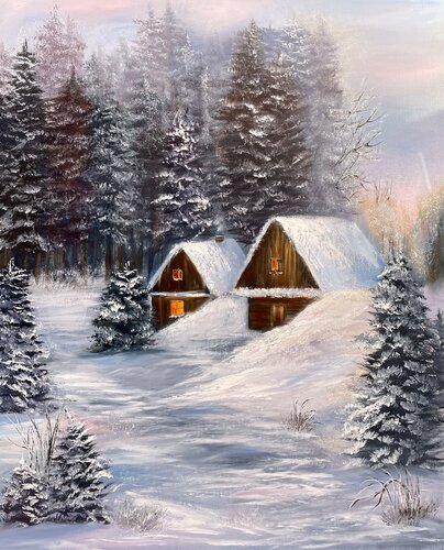 Winter Retreat by Tanja Frost, Painting for Sale on Singulart