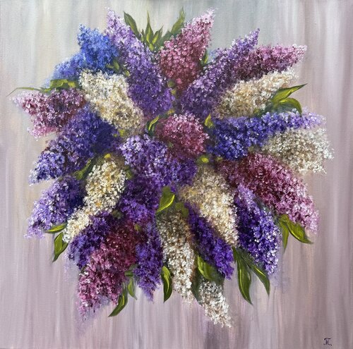 Magic of Lilacs von Tanja Frost, Malerei kaufen auf Singulart