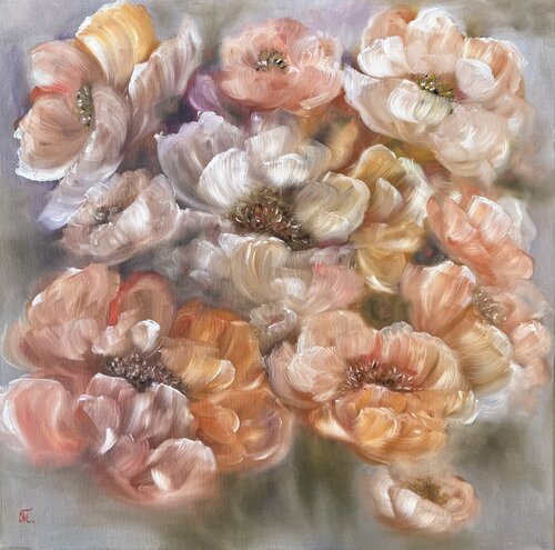 Dreamscape Blooms de Tanja Frost, Pintura a la venta en Singulart