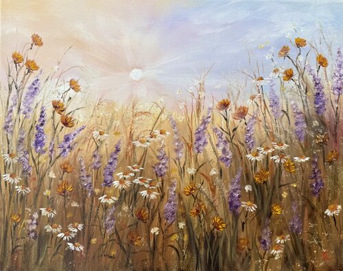 Flowers dreams by Tanja Frost, Painting for Sale on Singulart