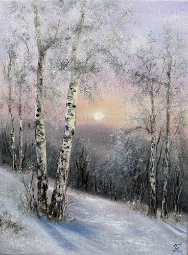 Dawn in Stillness von Tanja Frost, Malerei kaufen auf Singulart