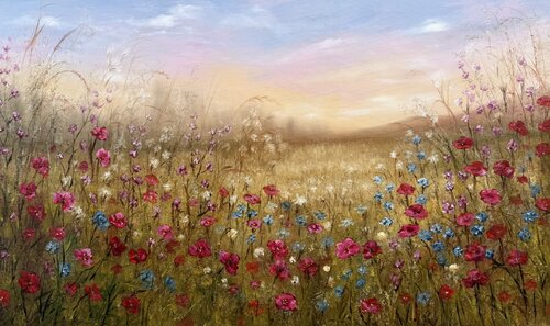 Fragrance of Blooming Summer van Tanja Frost, Schilderij te koop op Singulart