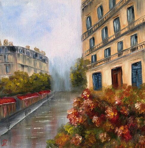 Quiet City Morning van Tanja Frost, Schilderij te koop op Singulart