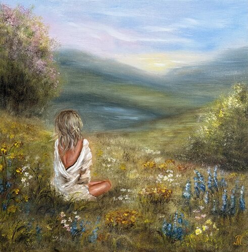 Where Silence Blooms von Tanja Frost, Malerei kaufen auf Singulart
