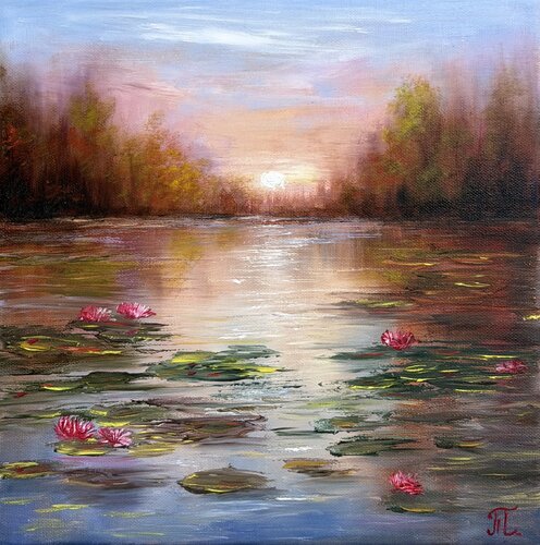 Romantic Evening von Tanja Frost, Malerei kaufen auf Singulart