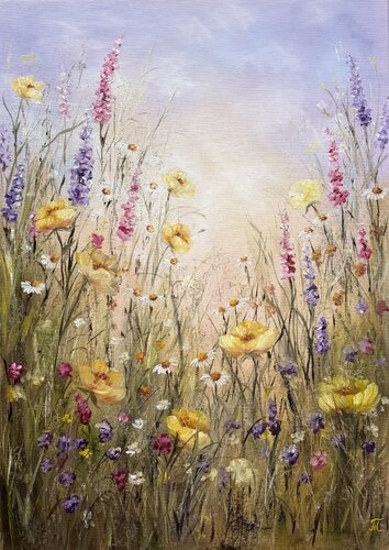 Harmony of Flowers by Tanja Frost, Painting for Sale on Singulart