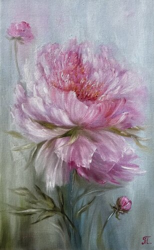 Soft Peony of Love by Tanja Frost, Painting for Sale on Singulart