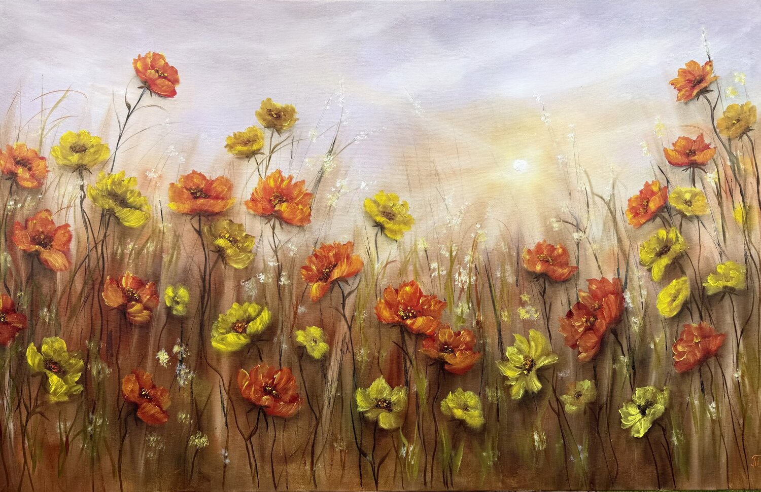 Morning Promise - Floral Symphony colllection Tanja Frost Originalgemälde zu verkaufen
