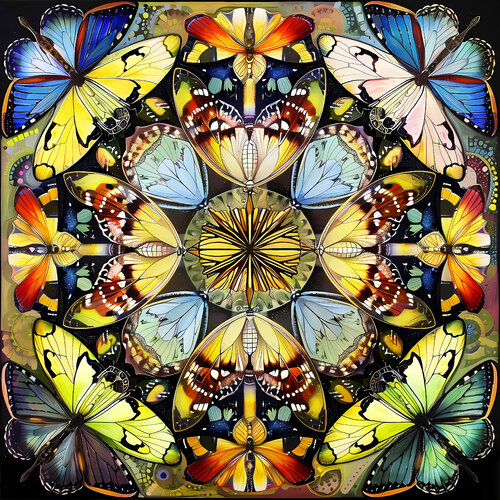 BUTTERFLY KALEIDOSCOPE by Irina BAST, Digital for Sale on Singulart