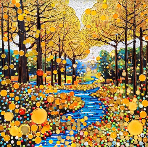 GOLDEN FOREST LANDSCAPE Irina BAST