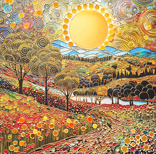 SUNNY LANDSCAPE van Irina BAST, Schilderij te koop op Singulart