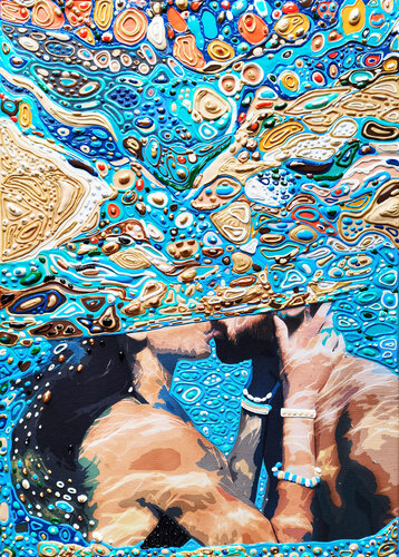 Underwater kiss van Irina BAST, Schilderij te koop op Singulart