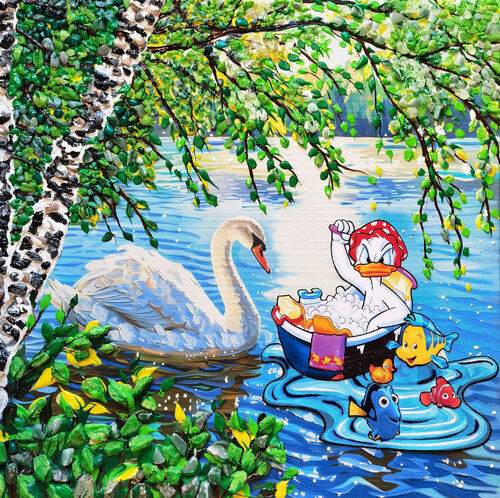 Incident on the lake van Irina BAST, Schilderij te koop op Singulart