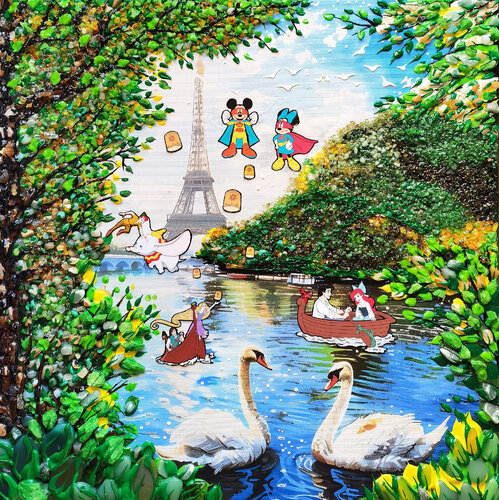Love mood in Paris von Irina BAST, Malerei kaufen auf Singulart