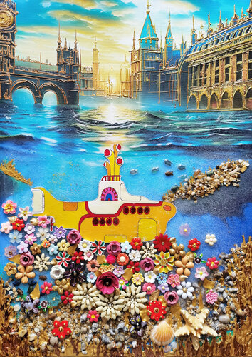 Yellow Submarine di Irina BAST, Pittura in vendita su Singulart