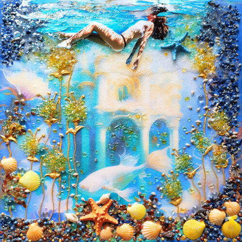 FAIRYTALE UNDER WATER van Irina BAST, Schilderij te koop op Singulart