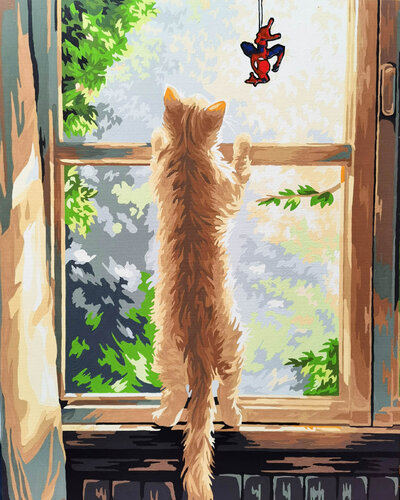 Small spider on the window von Irina BAST, Malerei kaufen auf Singulart