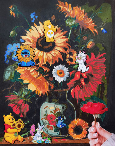 The most beautiful bouquet van Irina BAST, Schilderij te koop op Singulart