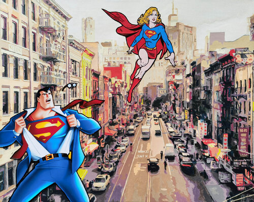 I need a Hero par Irina BAST, Peinture en vente sur Singulart