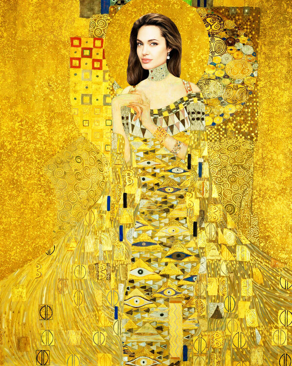 Angelina Jolie. Gustav Klimt's portrait of Adele Bloch-Bauer Irina BAST