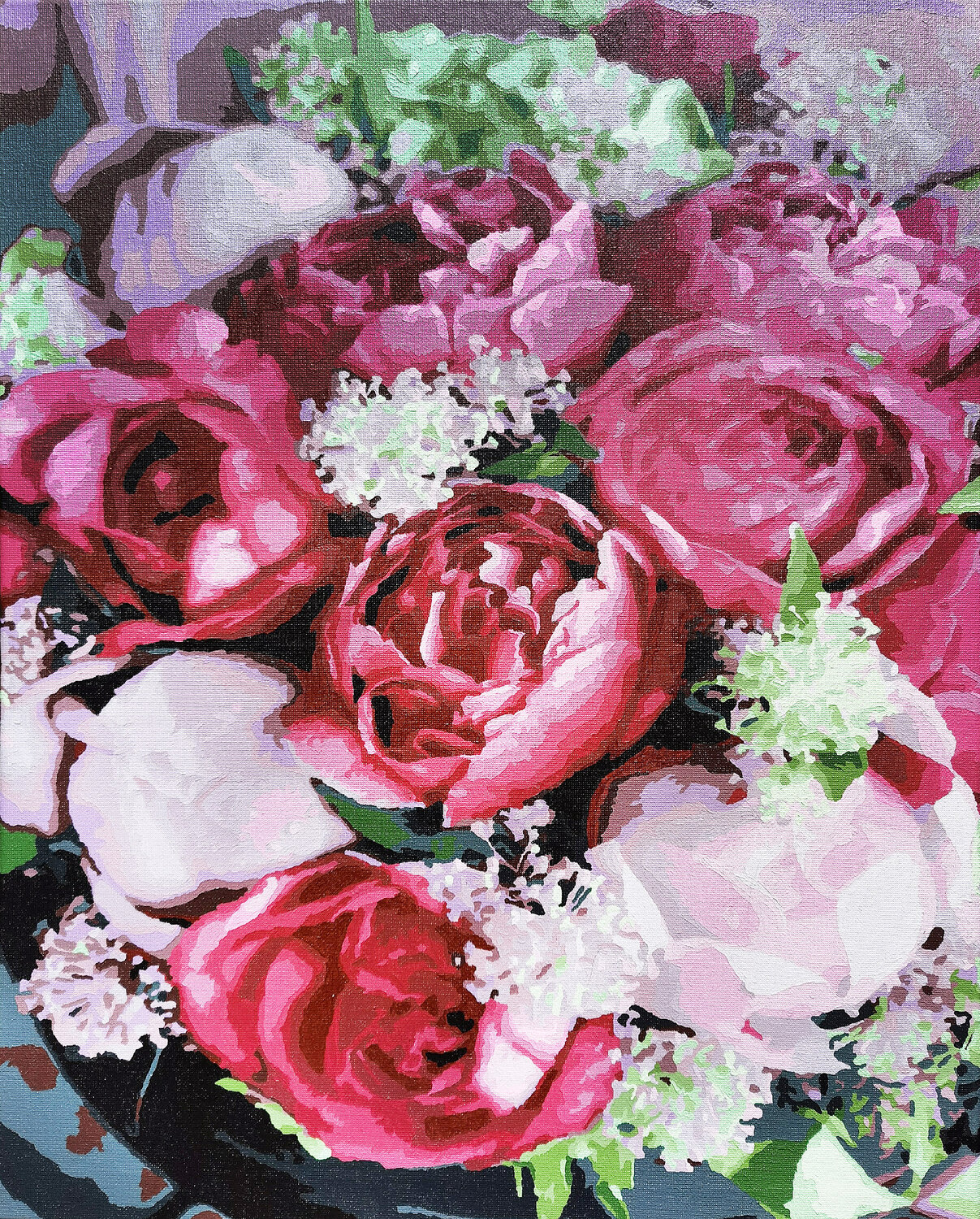 Burgundy and pink peonies Irina BAST