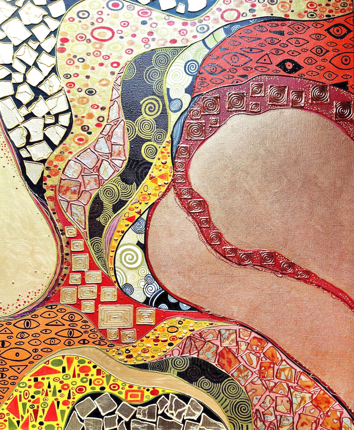 Klimt inspired abstract Irina BAST