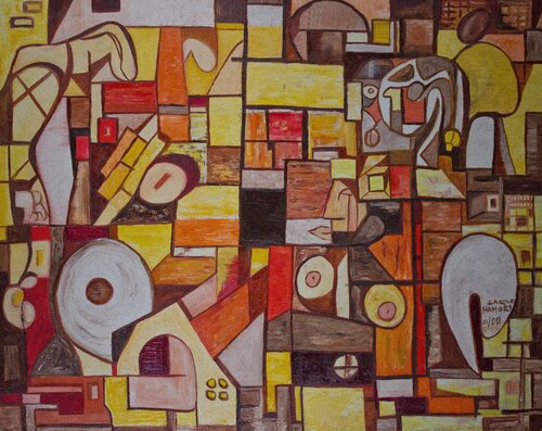 Industrial revolution by Laszlo Hamori, Painting for Sale on Singulart