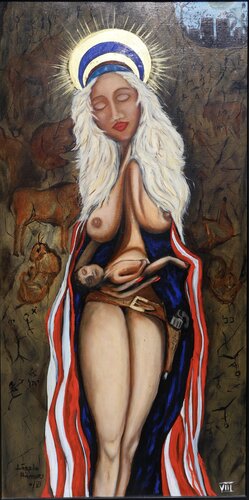 American Madonna by Laszlo Hamori, Painting for Sale on Singulart
