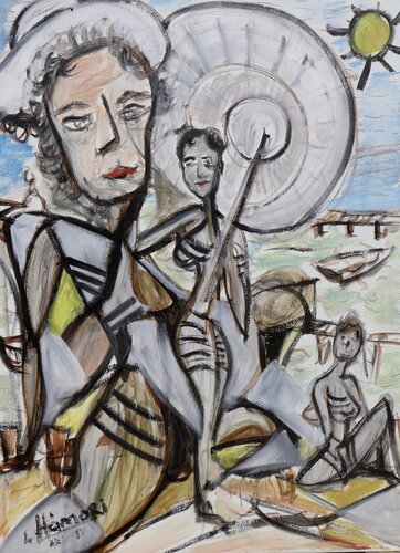 Back at the lake by Laszlo Hamori, Painting for Sale on Singulart