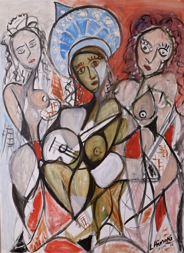 Rehearsal by Laszlo Hamori, Painting for Sale on Singulart