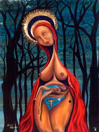 Madonna of the forest von Laszlo Hamori, Malerei kaufen auf Singulart
