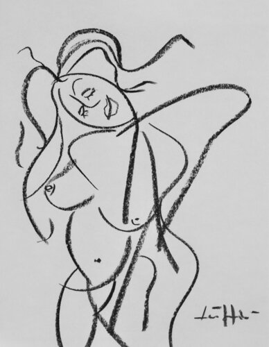 Dancing 1 by Laszlo Hamori, Work on Paper for Sale on Singulart