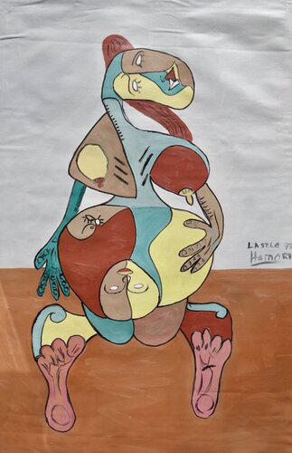 Birthday van Laszlo Hamori, Schilderij te koop op Singulart
