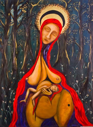 Madonna of sunrise von Laszlo Hamori, Malerei kaufen auf Singulart