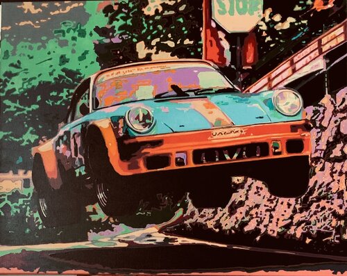 Flying Gulf Porsche Ludo Knaepkens