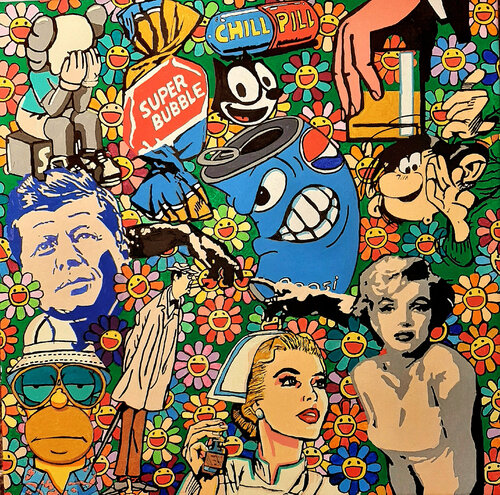Urban Murakami 1 di Ludo Knaepkens, Pittura in vendita su Singulart