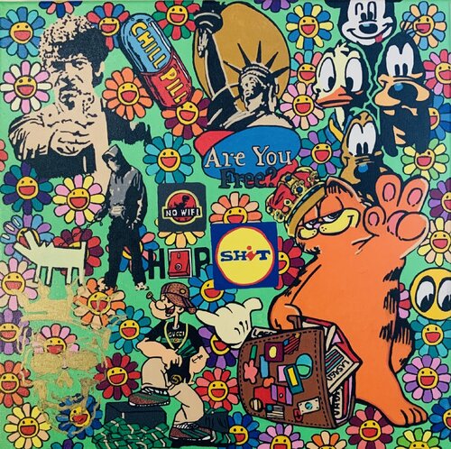 Urban Murakami 2 di Ludo Knaepkens, Pittura in vendita su Singulart